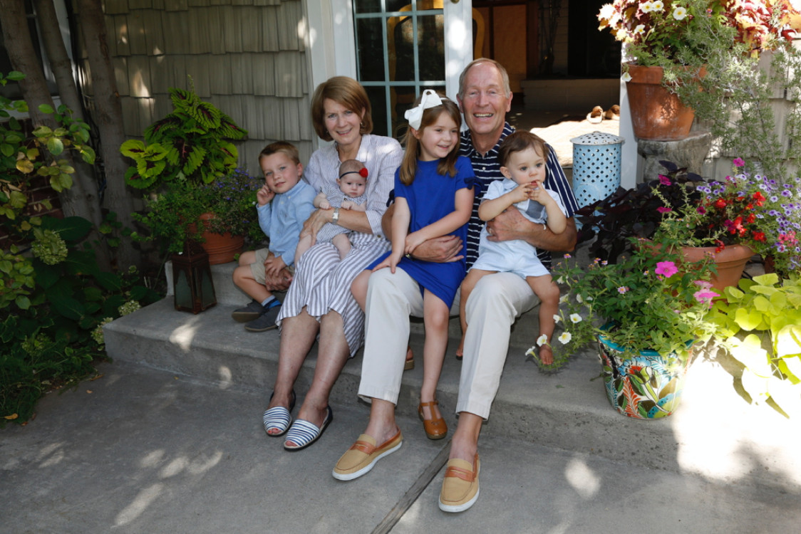 Bryan with wife and grandkids